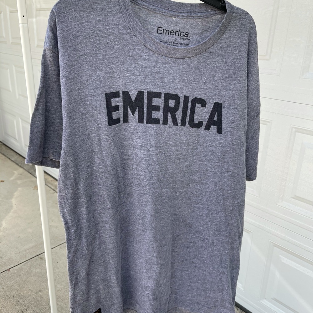 Emerica Brand Grey Shirt with Black Logo